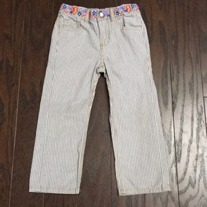 OshKosh Gray & white striped pants